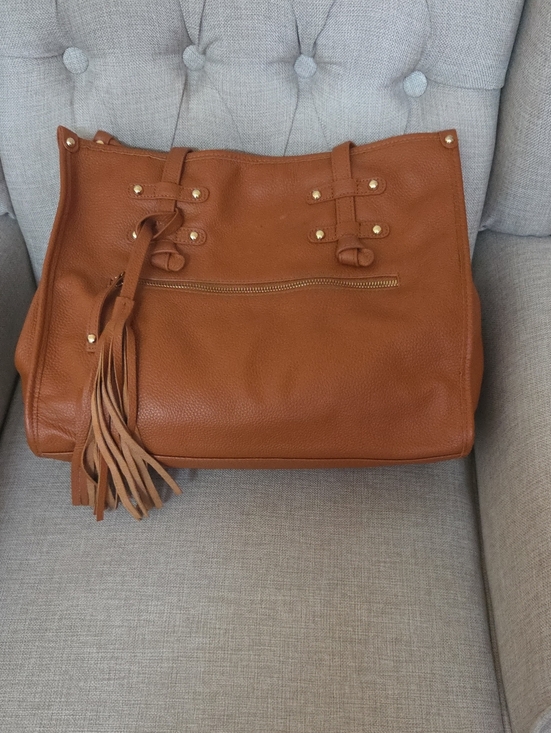 Laggo Handbags - Laggo Leather Tote With Decorative Tassel